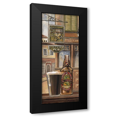 Irish Beer Black Modern Wood Framed Art Print by Audrey, Charlene