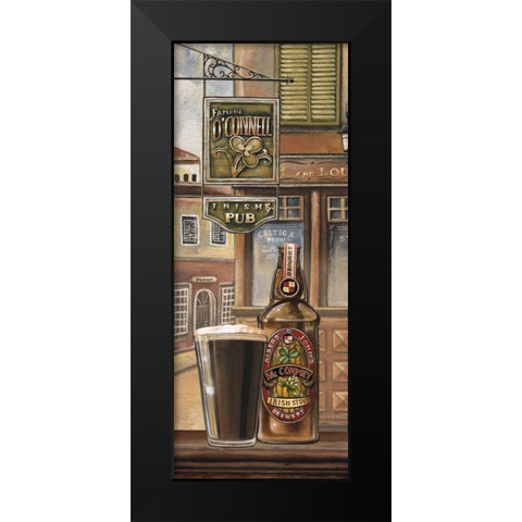 Irish Beer Black Modern Wood Framed Art Print by Audrey, Charlene