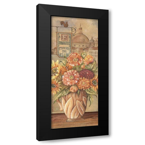 Bouquet from Italy Black Modern Wood Framed Art Print with Double Matting by Audrey, Charlene