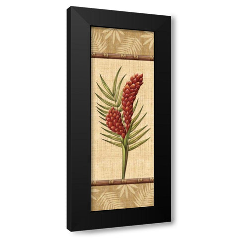 Fleurs Exotiques I Black Modern Wood Framed Art Print with Double Matting by Audrey, Charlene
