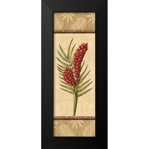 Fleurs Exotiques I Black Modern Wood Framed Art Print by Audrey, Charlene