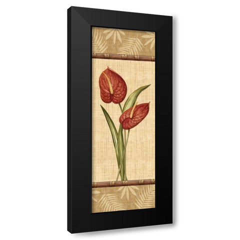 Fleurs Exotiques III Black Modern Wood Framed Art Print with Double Matting by Audrey, Charlene
