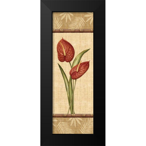 Fleurs Exotiques III Black Modern Wood Framed Art Print by Audrey, Charlene