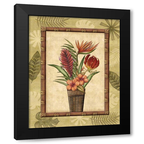 Paradisio Bouquet II Black Modern Wood Framed Art Print by Audrey, Charlene