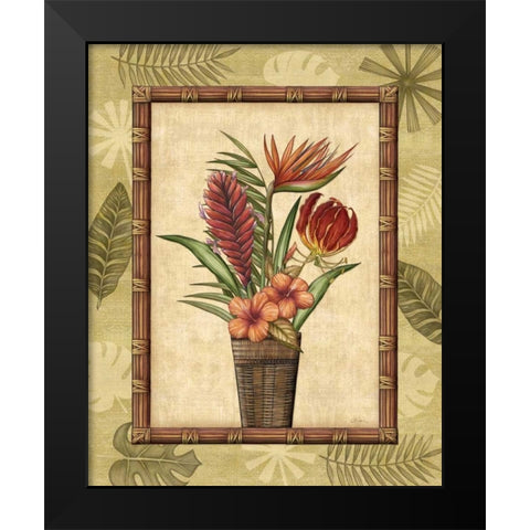 Paradisio Bouquet II Black Modern Wood Framed Art Print by Audrey, Charlene