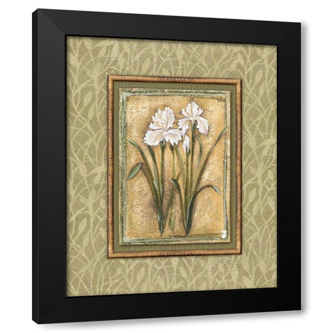Peaceful Flowers I Black Modern Wood Framed Art Print by Audrey, Charlene
