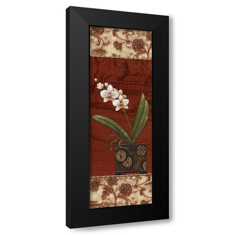 Geisha Garden II Black Modern Wood Framed Art Print with Double Matting by Audrey, Charlene
