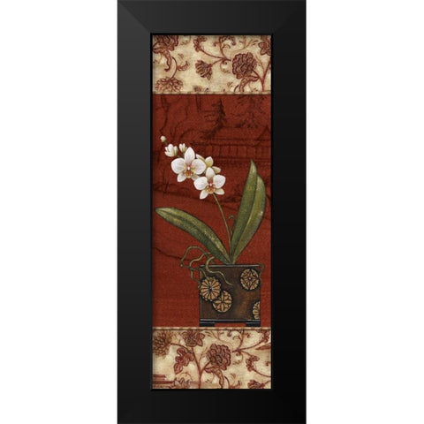 Geisha Garden II Black Modern Wood Framed Art Print by Audrey, Charlene