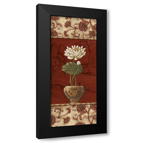 Geisha Garden III Black Modern Wood Framed Art Print with Double Matting by Audrey, Charlene
