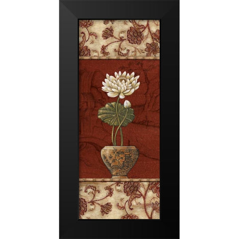 Geisha Garden III Black Modern Wood Framed Art Print by Audrey, Charlene
