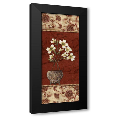Geisha Garden IV Black Modern Wood Framed Art Print with Double Matting by Audrey, Charlene
