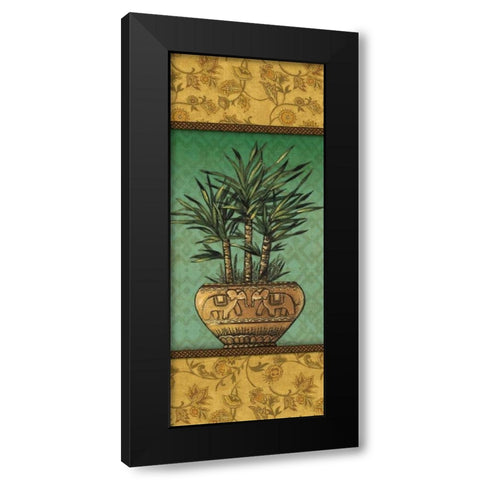 Tropical Plants I Black Modern Wood Framed Art Print with Double Matting by Audrey, Charlene