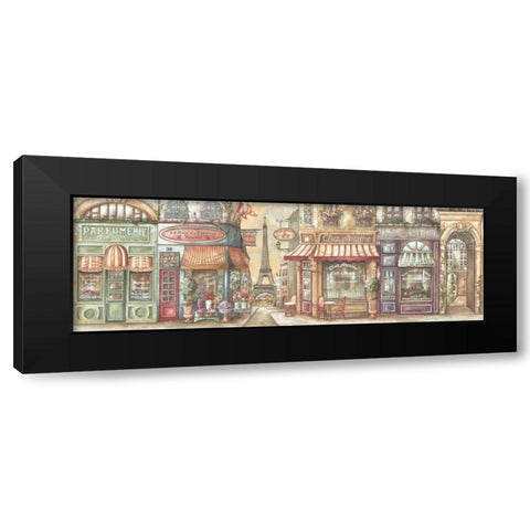 Boutique Black Modern Wood Framed Art Print with Double Matting by Audrey, Charlene