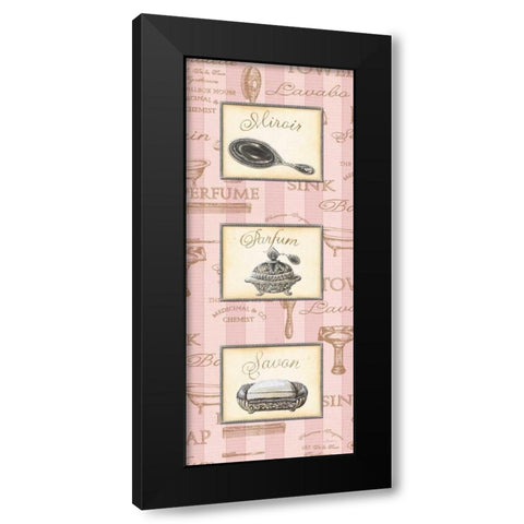 Beaute Feminine Panel I Black Modern Wood Framed Art Print with Double Matting by Audrey, Charlene