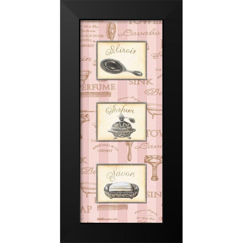 Beaute Feminine Panel I Black Modern Wood Framed Art Print by Audrey, Charlene