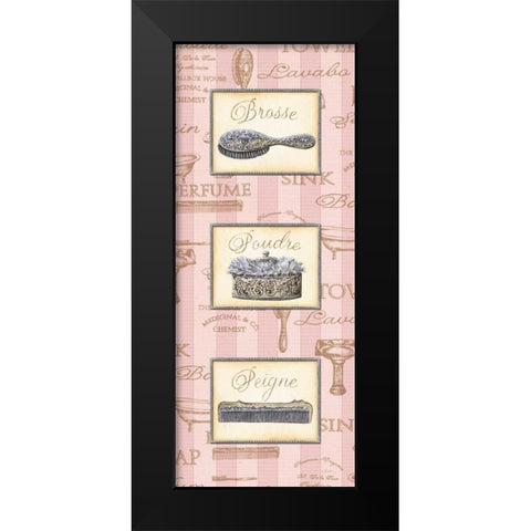 Beaute Feminine Panel II Black Modern Wood Framed Art Print by Audrey, Charlene