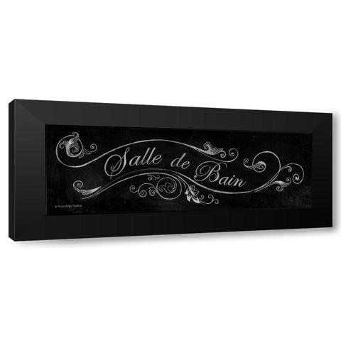 Chalk Salle de Bain Black Modern Wood Framed Art Print with Double Matting by Babbitt, Gwendolyn