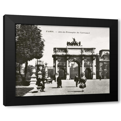 Paris II Black Modern Wood Framed Art Print with Double Matting by Babbitt, Gwendolyn