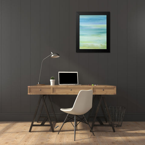 Tranquil Watercolor II Black Modern Wood Framed Art Print by Babbitt, Gwendolyn