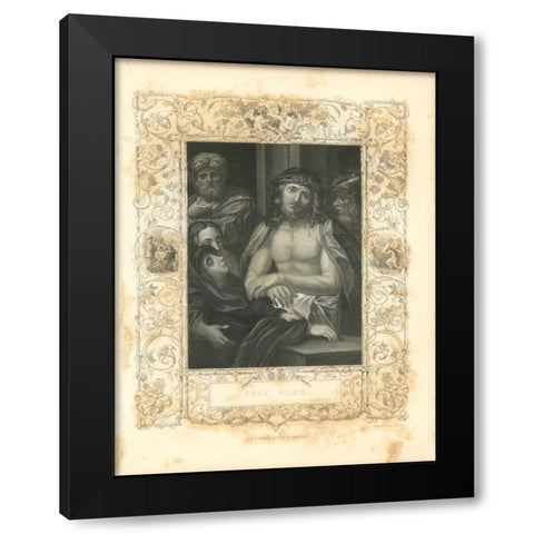 Faith Engraving I Black Modern Wood Framed Art Print with Double Matting by Babbitt, Gwendolyn