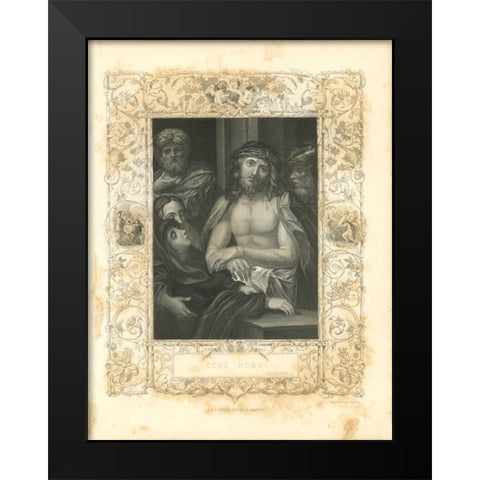 Faith Engraving I Black Modern Wood Framed Art Print by Babbitt, Gwendolyn