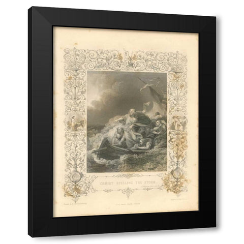 Faith Engraving II Black Modern Wood Framed Art Print with Double Matting by Babbitt, Gwendolyn