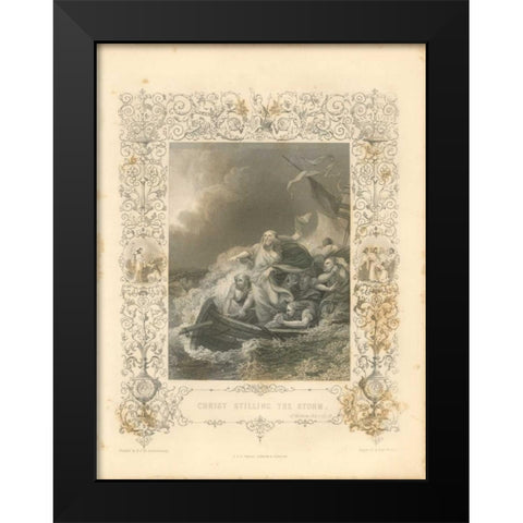 Faith Engraving II Black Modern Wood Framed Art Print by Babbitt, Gwendolyn