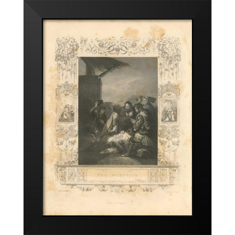Faith Engraving IV Black Modern Wood Framed Art Print by Babbitt, Gwendolyn