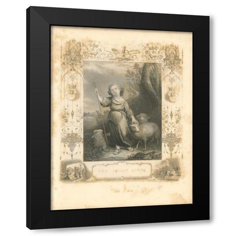 Faith Engraving V Black Modern Wood Framed Art Print by Babbitt, Gwendolyn