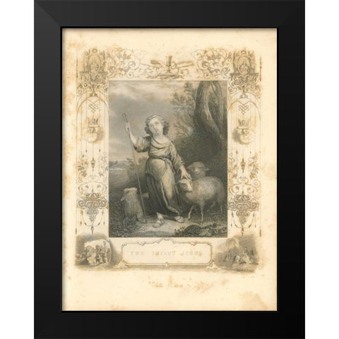 Faith Engraving V Black Modern Wood Framed Art Print by Babbitt, Gwendolyn