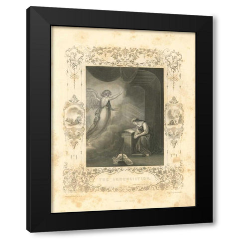 Faith Engraving VI Black Modern Wood Framed Art Print with Double Matting by Babbitt, Gwendolyn