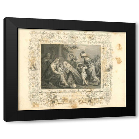 Faith Engraving VIII Black Modern Wood Framed Art Print by Babbitt, Gwendolyn