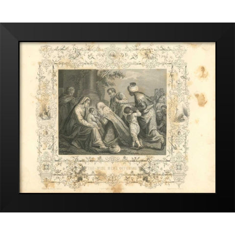 Faith Engraving VIII Black Modern Wood Framed Art Print by Babbitt, Gwendolyn