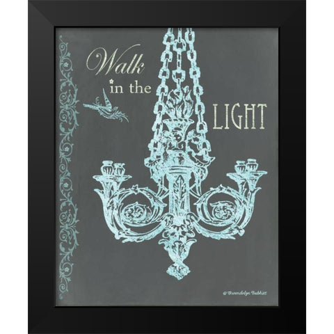 Chandelier Light I Black Modern Wood Framed Art Print by Babbitt, Gwendolyn