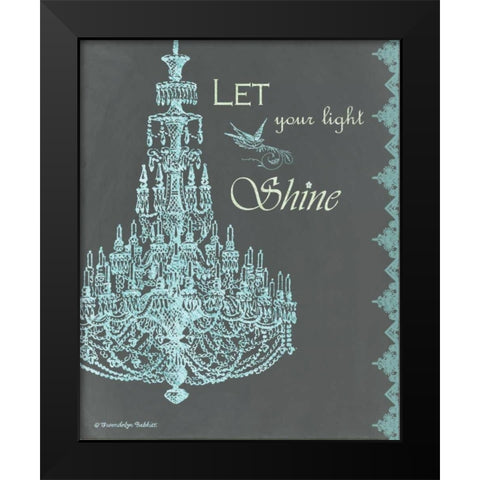 Chandelier Light II Black Modern Wood Framed Art Print by Babbitt, Gwendolyn