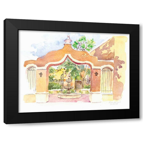 Cozomel I Black Modern Wood Framed Art Print with Double Matting by Babbitt, Gwendolyn
