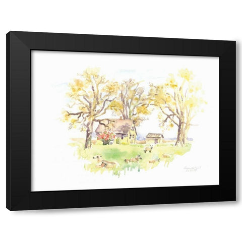Janes Barn II Black Modern Wood Framed Art Print by Babbitt, Gwendolyn