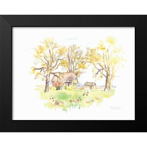 Janes Barn II Black Modern Wood Framed Art Print by Babbitt, Gwendolyn