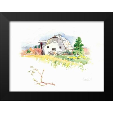 Rigefield Barn I Black Modern Wood Framed Art Print by Babbitt, Gwendolyn
