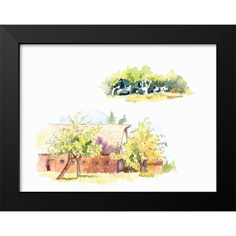 Ridgefield Barn II Black Modern Wood Framed Art Print by Babbitt, Gwendolyn