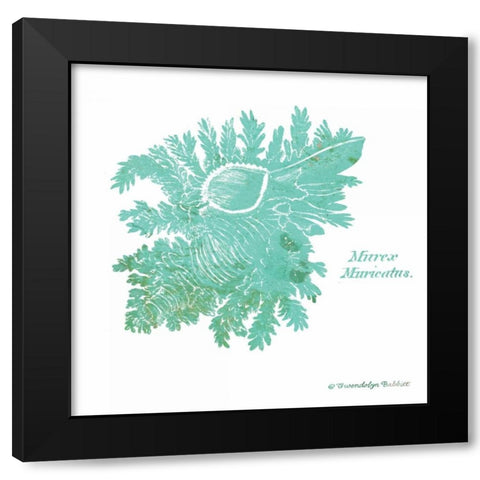 Shell on White I Black Modern Wood Framed Art Print with Double Matting by Babbitt, Gwendolyn