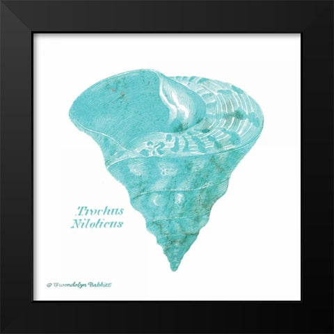 Shell on White III Black Modern Wood Framed Art Print by Babbitt, Gwendolyn