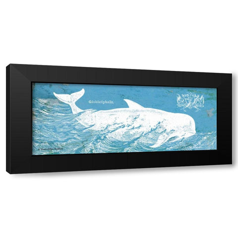 Caribbean Whale I Black Modern Wood Framed Art Print by Babbitt, Gwendolyn