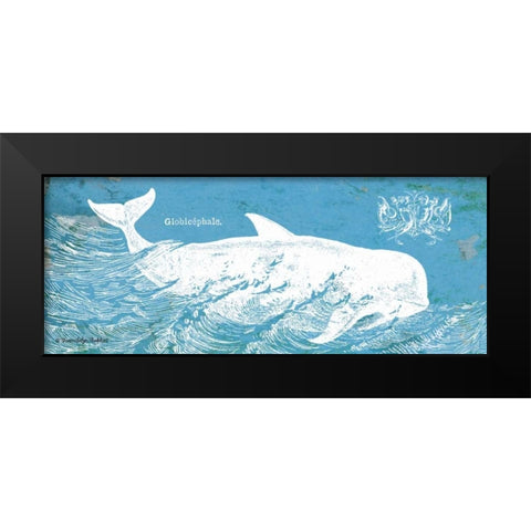 Caribbean Whale I Black Modern Wood Framed Art Print by Babbitt, Gwendolyn