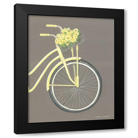 Bicycle II Black Modern Wood Framed Art Print by Babbit, Gwendolyn