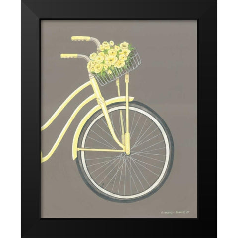 Bicycle II Black Modern Wood Framed Art Print by Babbit, Gwendolyn