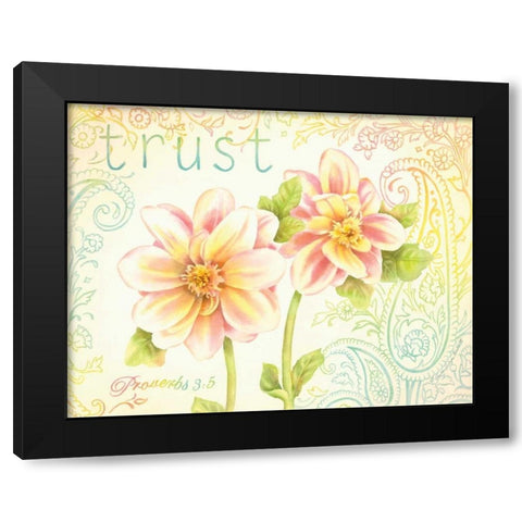 Trust Black Modern Wood Framed Art Print with Double Matting by Babbitt, Gwendolyn