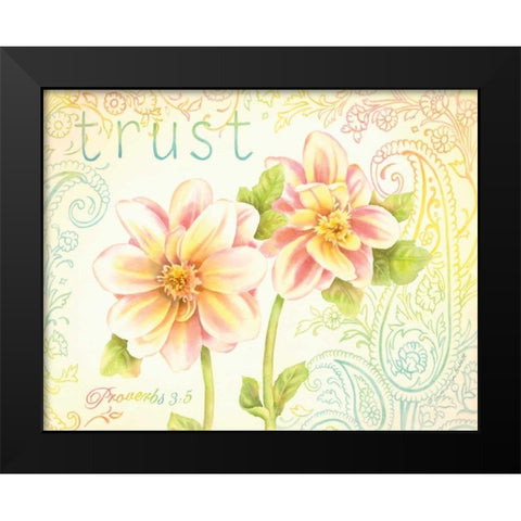 Trust Black Modern Wood Framed Art Print by Babbitt, Gwendolyn