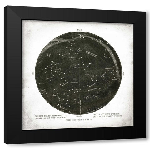The Heavens II Black Modern Wood Framed Art Print by Babbitt, Gwendolyn