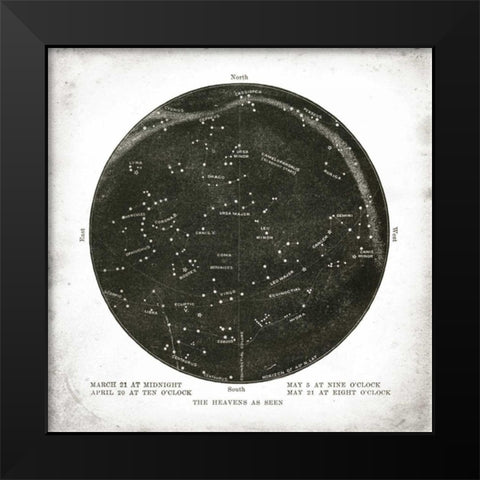 The Heavens II Black Modern Wood Framed Art Print by Babbitt, Gwendolyn